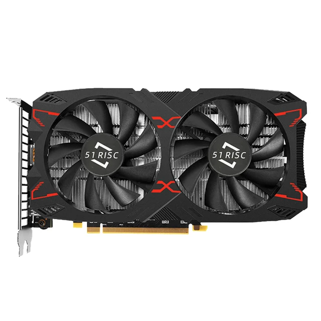 SHELI 51RISC RX5500XT 8G D6 Gaming Graphics Card with 8G/128bit/GDDR6 Memory 16GHz Memory Frequency DirectX12 3D Feature 2