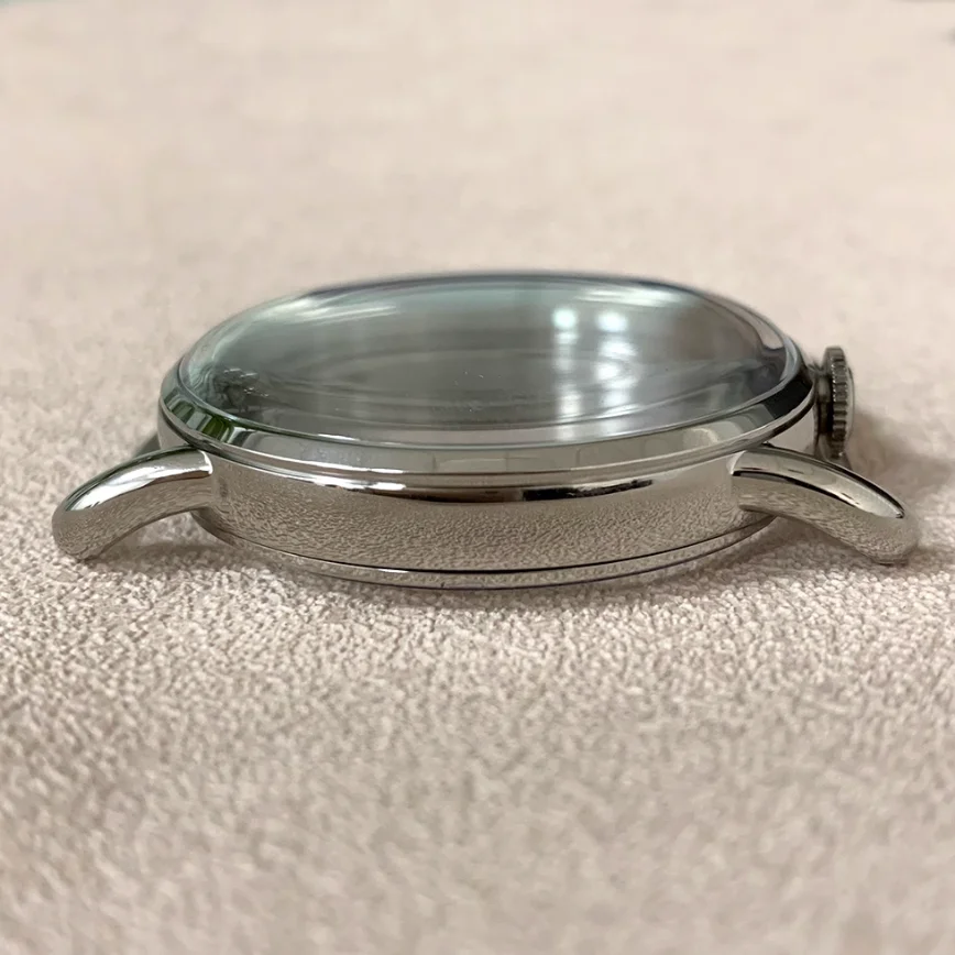 41MM Watch Case Fitting 12 O'clock Handle 41MM Steel Case for ETA 6497/6498/ST3600 Movement
