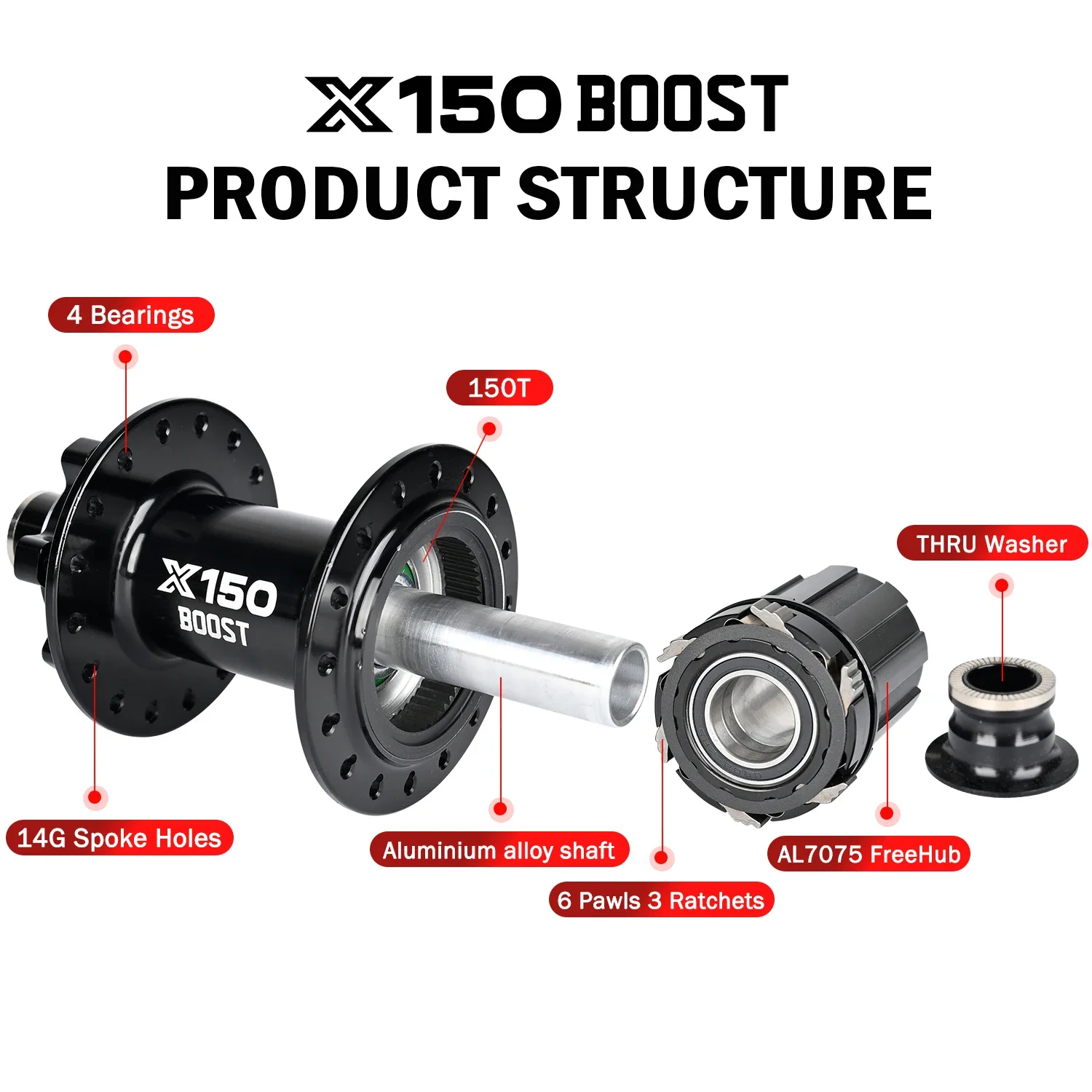 Nanlio X150 BOOST QR Ступица Заднего Колеса Велосипеда 141 Мм Из Алюминиевого Сплава Для