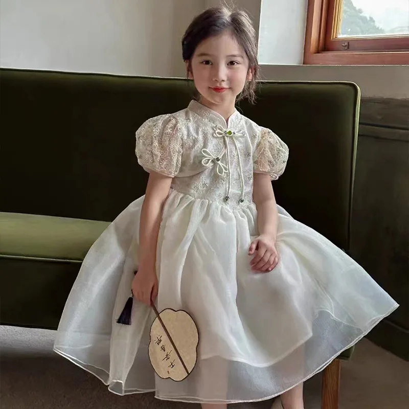 Детский костюм ханьской принцессы в стиле 2024Xinyang для девочек на весну и осень