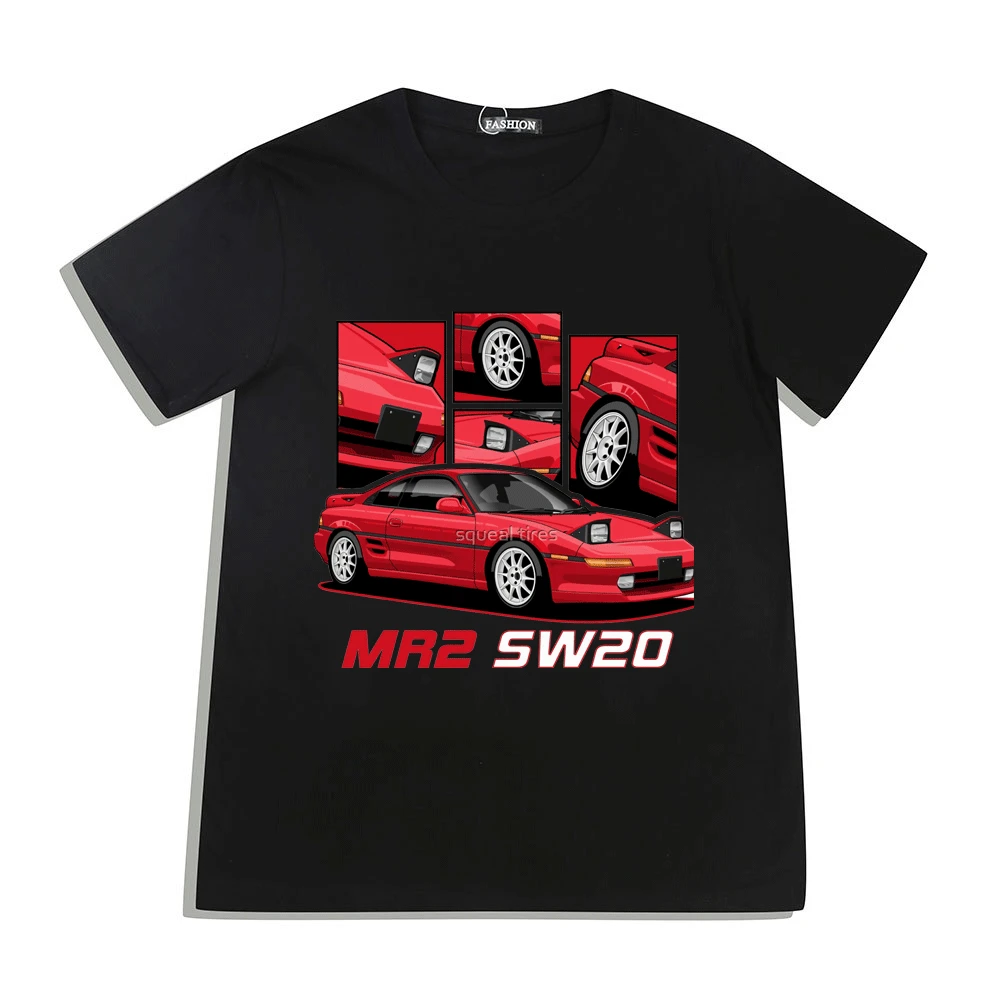 

Initial D Anime Graphic Print T-shirt Women Men Streetwear Crewneck Tshirts Short Sleeve Tops Y2k Oversized Cotton Tee Shirt