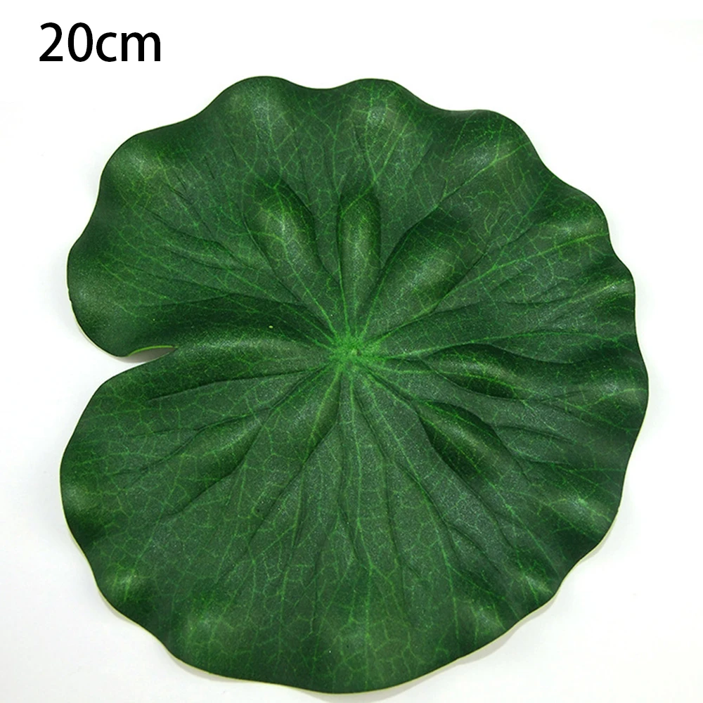 

10 Pieces Artificial Fake Lotus Leaf Pool Floating Plants Home Table Party Decor Decorative Floating Foam Lotu Leaf Fish Tank