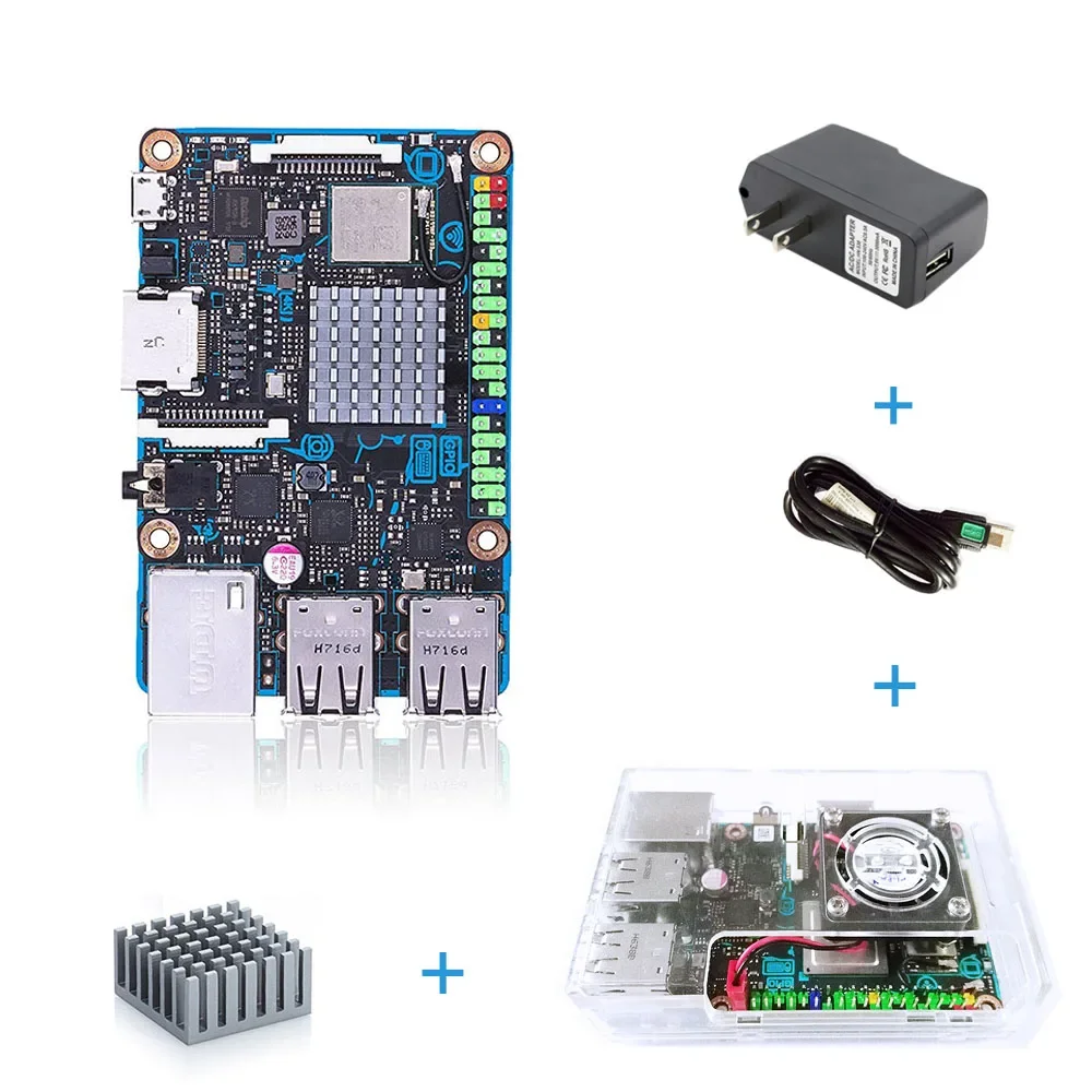 Фото AeroPartsASUS SBC Tinker Board S RK3288 SoC, четырехъядерный процессор 1,8 ГГц, графический процессор Mali-T764 600 МГц, 2 ГБ LPDDR3 и 16 ГБ EMMC TinkerboardS №2