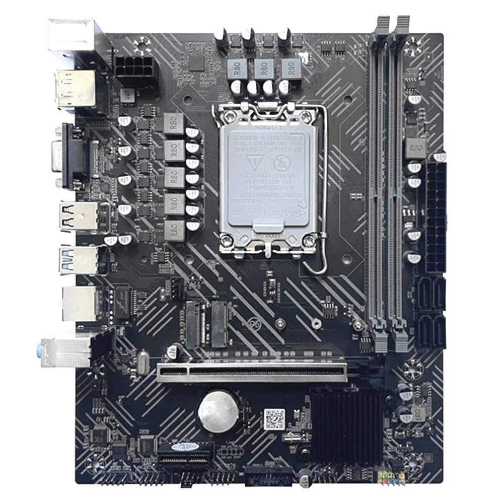 

H610 Motherboard LGA1700 DDR4 PCIE 16X Gigabit LAN Support 2X32GB for G6900 G7400 I3 12100 I5 12500 12Th CPU