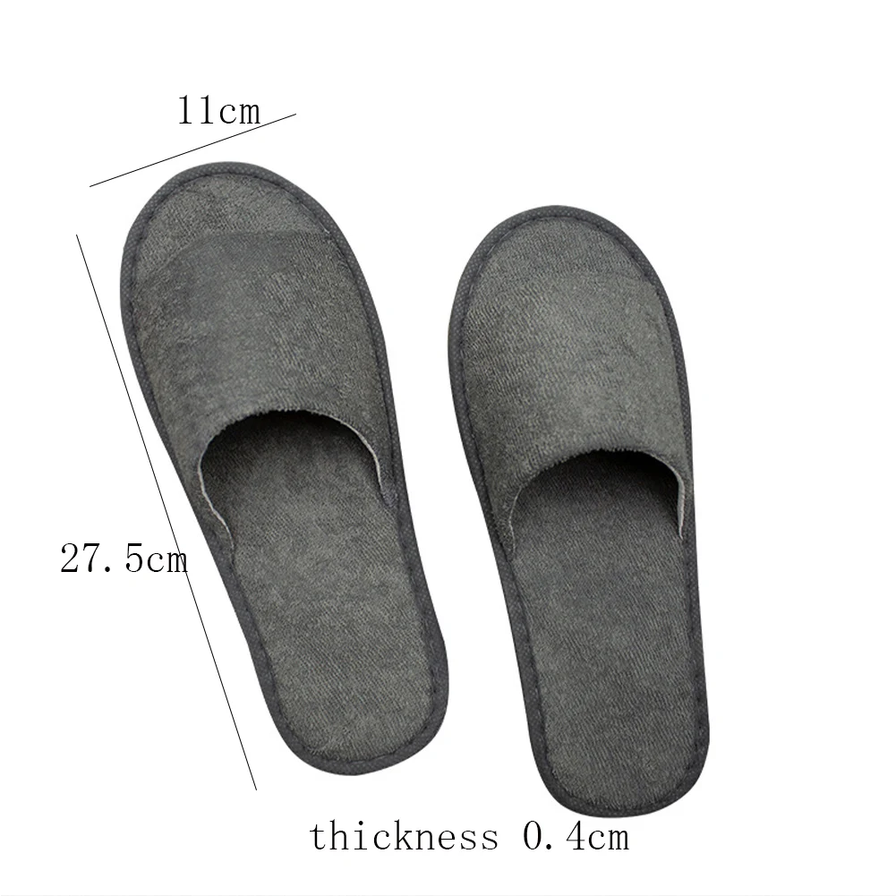 

1 Pair Disposable Slippers Hotel Travel Slipper Sanitary Party Home Guest Use Men Women Unisex Closed Toe Shoes Salon Homestay