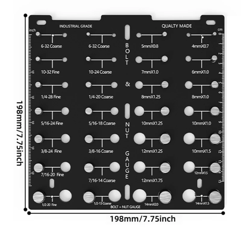 Резьбомер болт гайка винт инструмент для проверки резьбы тестер