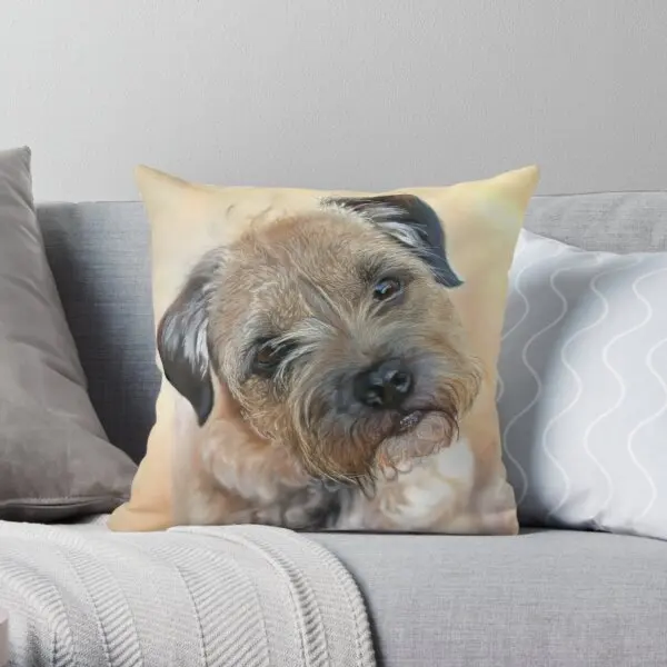

Декоративная подушка с рисунком Border Terrier, модный декоративный чехол для дивана, декоративные подушки в комплект не входят