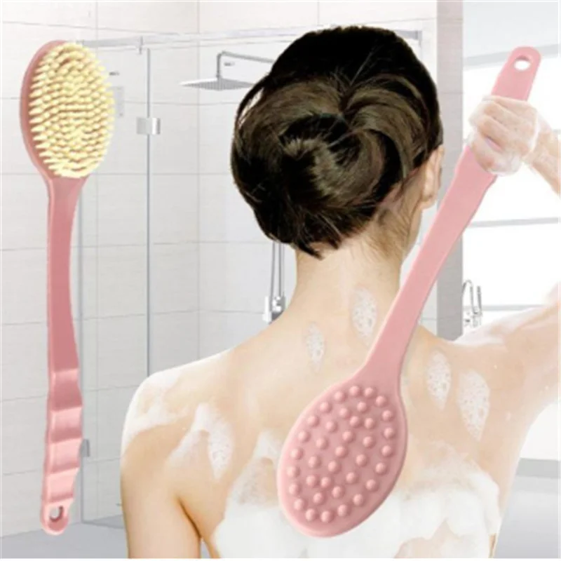 

Bath Brush with Long Handle Body Exfoliating Scrubber Body Back Massage Shower SPA Foam Bath Accessories Body Cleansing Brush