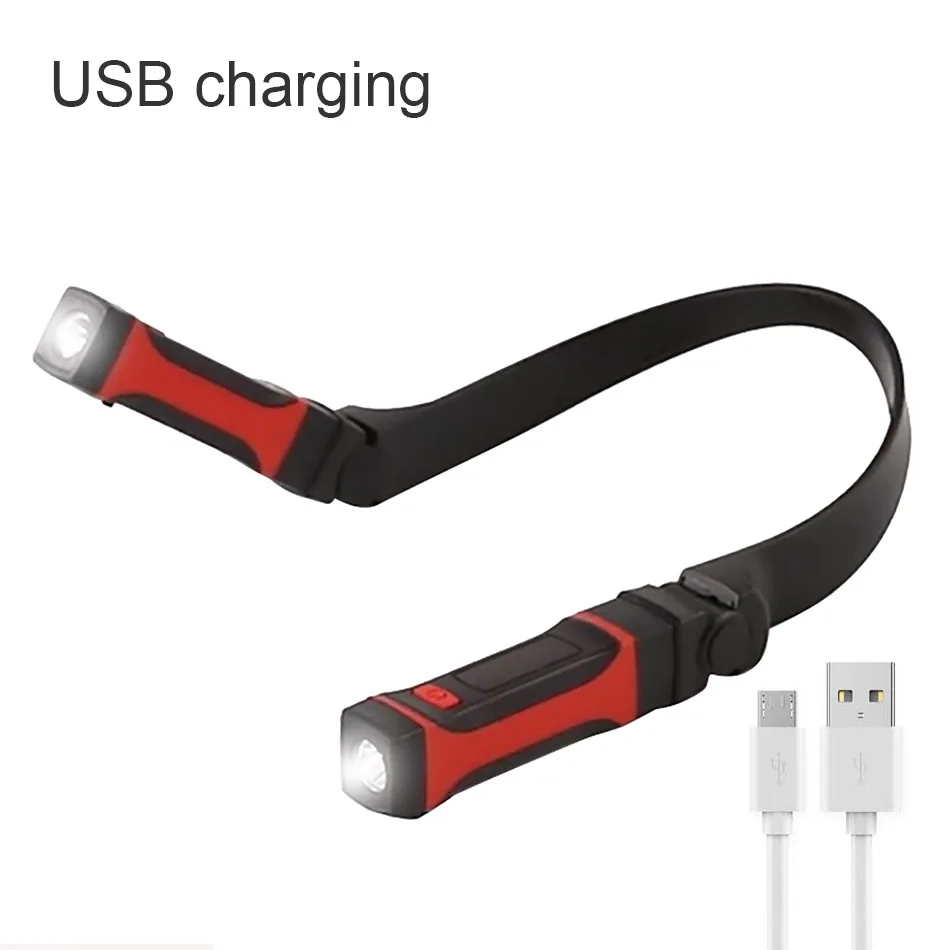 

Neck Handsfree Reading Light Night Lamp Light Charging Led Camping Reading Flashlight Light Flexible Neck Book
