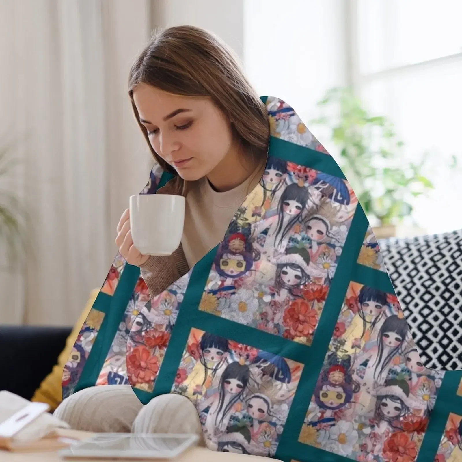 Плюшевое одеяло Aya Takano