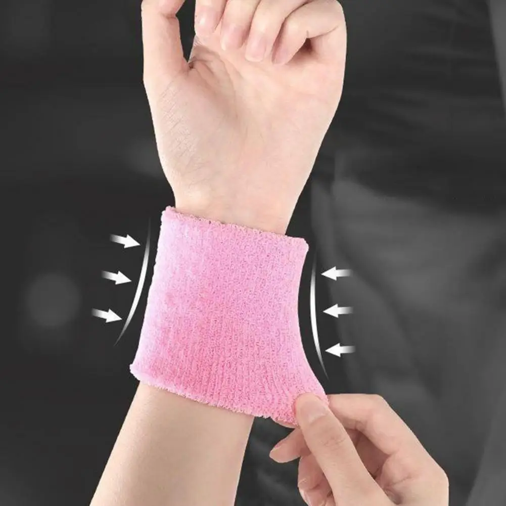 

Non-restrictive Wrist Brace Sports Fitness Elastic Wrist Bands Comfortable Sweatbands for Outdoor Activities Tennis Gymnastics