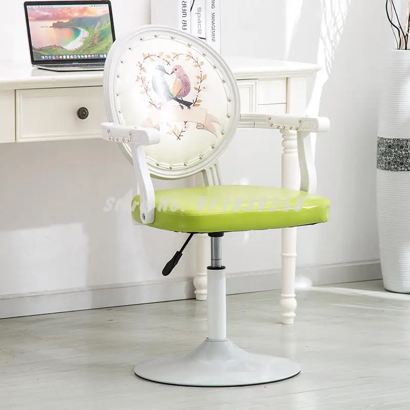 Европейский барный стул вращающийся подъемный для маникюра красоты с высокой