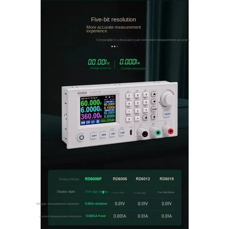 RD6006P высокоточный источник питания с регулировкой напряжения Ruideng электролиз