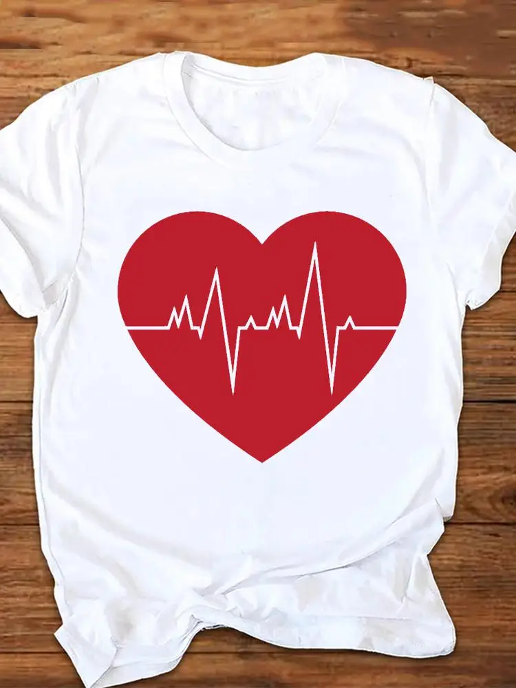 

Футболка женская летняя с коротким рукавом и графическим принтом