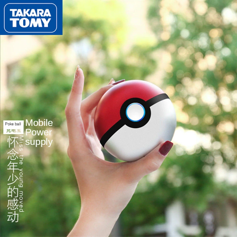 

Takara Tomy Poké Ball Power Bank 20000mAh Projector Pikachu Anime Pokémon Mini Cartoon Creative Warm Ball toys