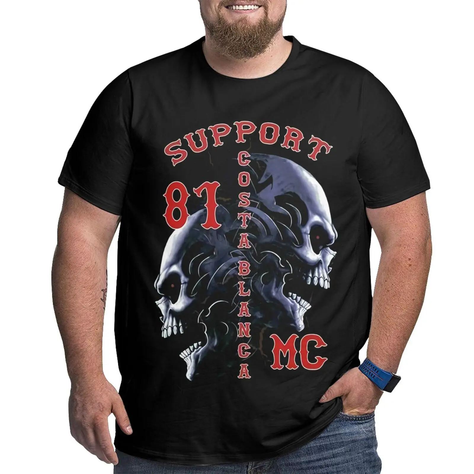 

Рубашка мужская оверсайз 01 Support81 Hells с ангелами, Этническая одежда с рисунком аниме, винтажная одежда для мужчин