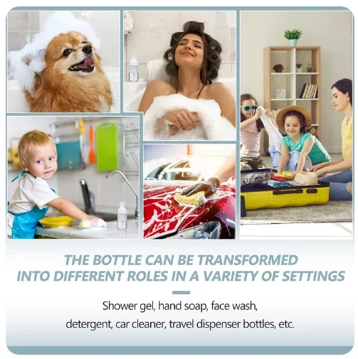 20 шт. 30 мл-100 мл прессованная бутылка для пены макияжа скраб быстрой