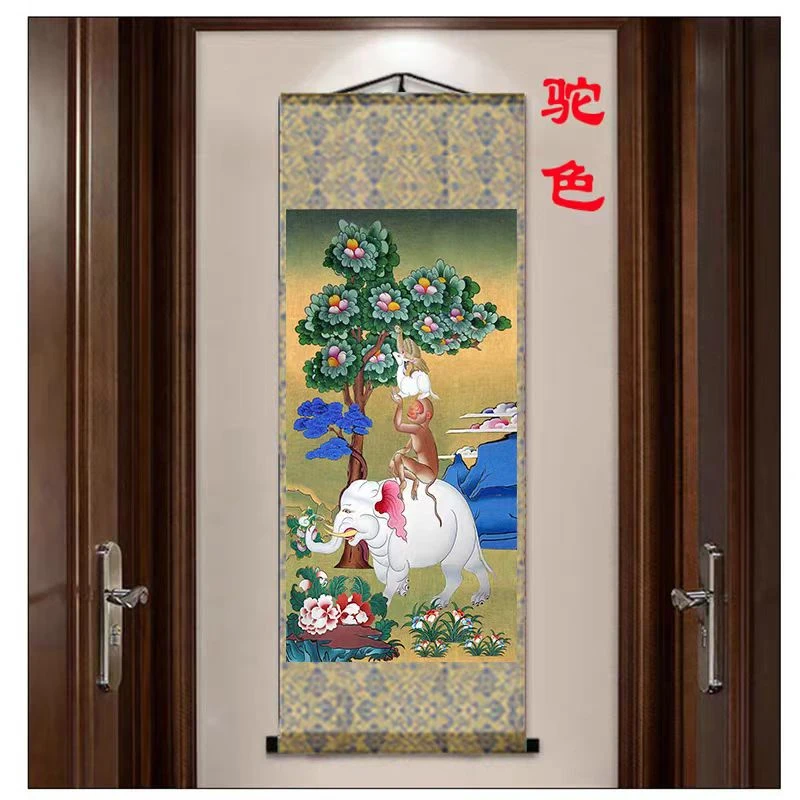 Роскошные четыре руины подвесные картины в тибетском стиле гармоничные