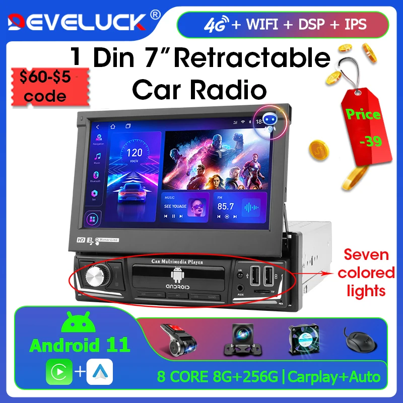 Multimedia Video Player 4g Player Dsp Gps Navigaion 7