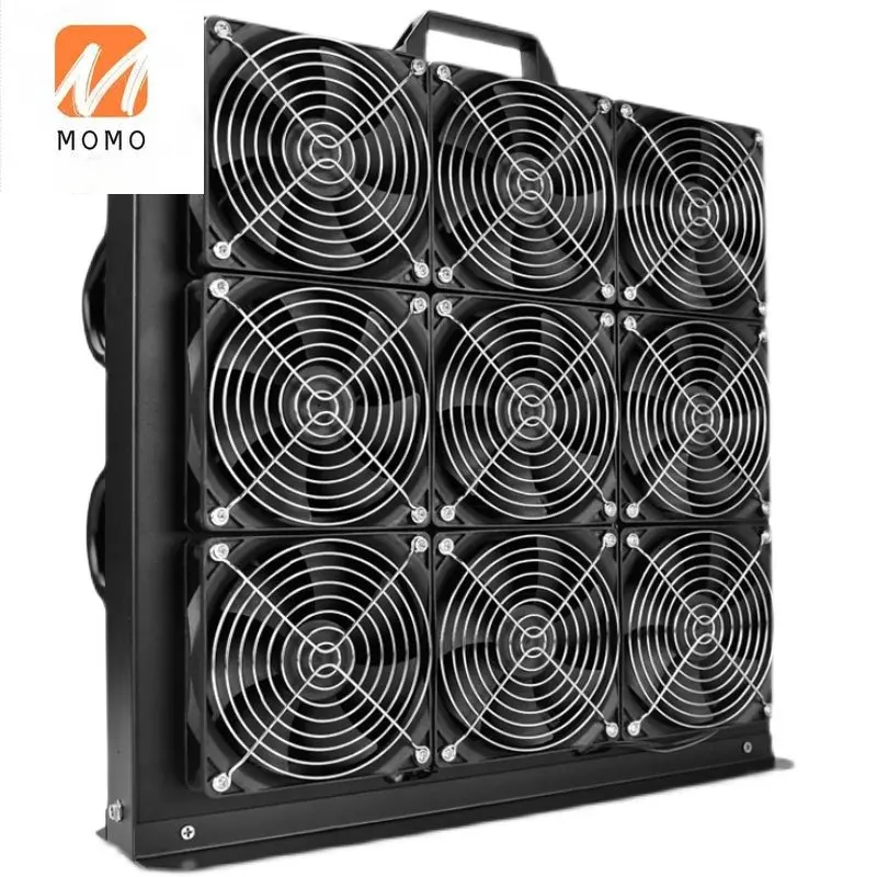 

Water-Cooled External Mute Radiator Integrated Water-Cooled 9 Fan Adjustable Speed Graphics Card Computer Power Board
