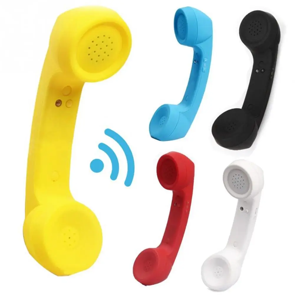 

Wireless Bluetooth-compatible Retro Receiver Anti-radiation Telephone Handset External Microphone Call Accessories