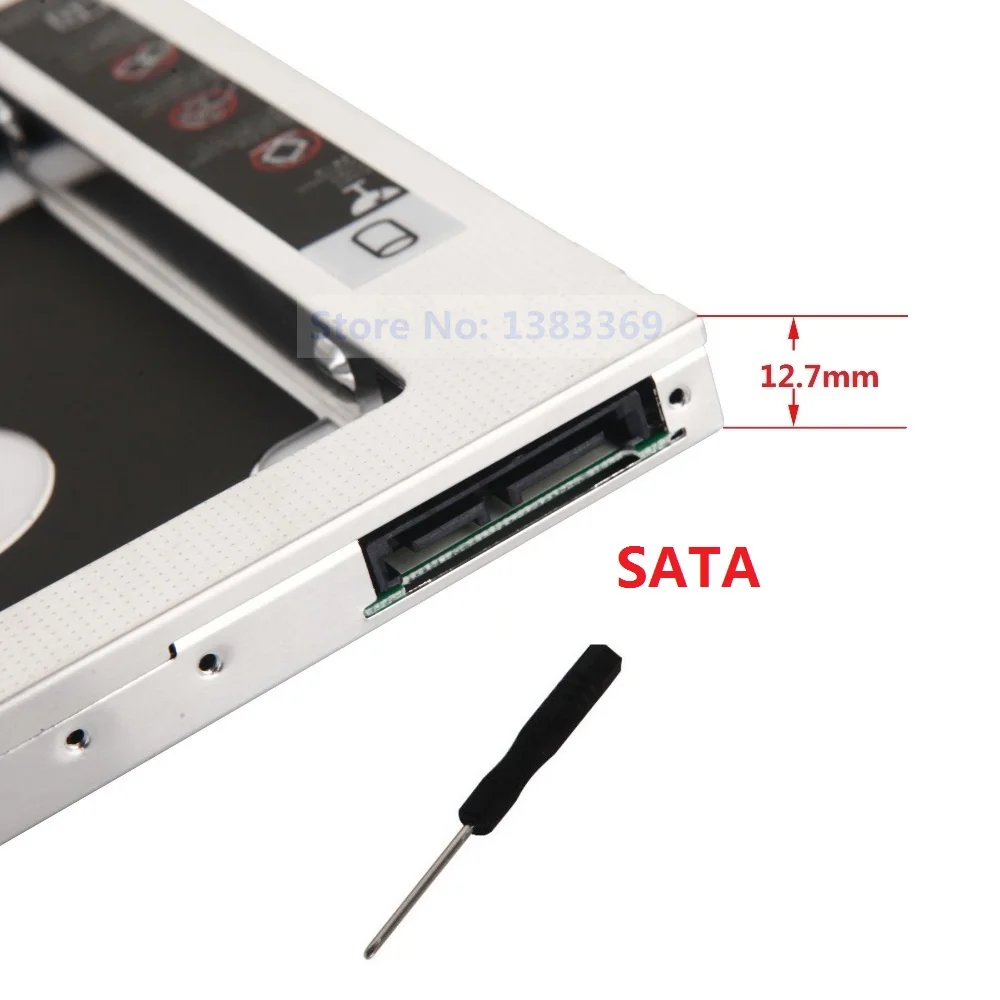 NIGUDEYANG 2nd SATA Hard Drive HDD SSD Optical bay Caddy Frame Adapter for Acer Aspire 5750 5735 5335 replace DVR-TD11RS DVD