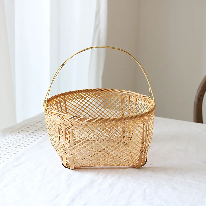 Export Japanese domestic traditional handicraft bamboo basket/Chinese Japanese small basket ornaments