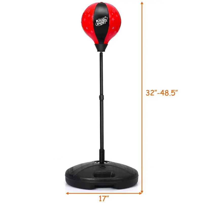 

Punching Bag Toy Set Adjustable Stand Boxing Glove Speed Ball w/ New
