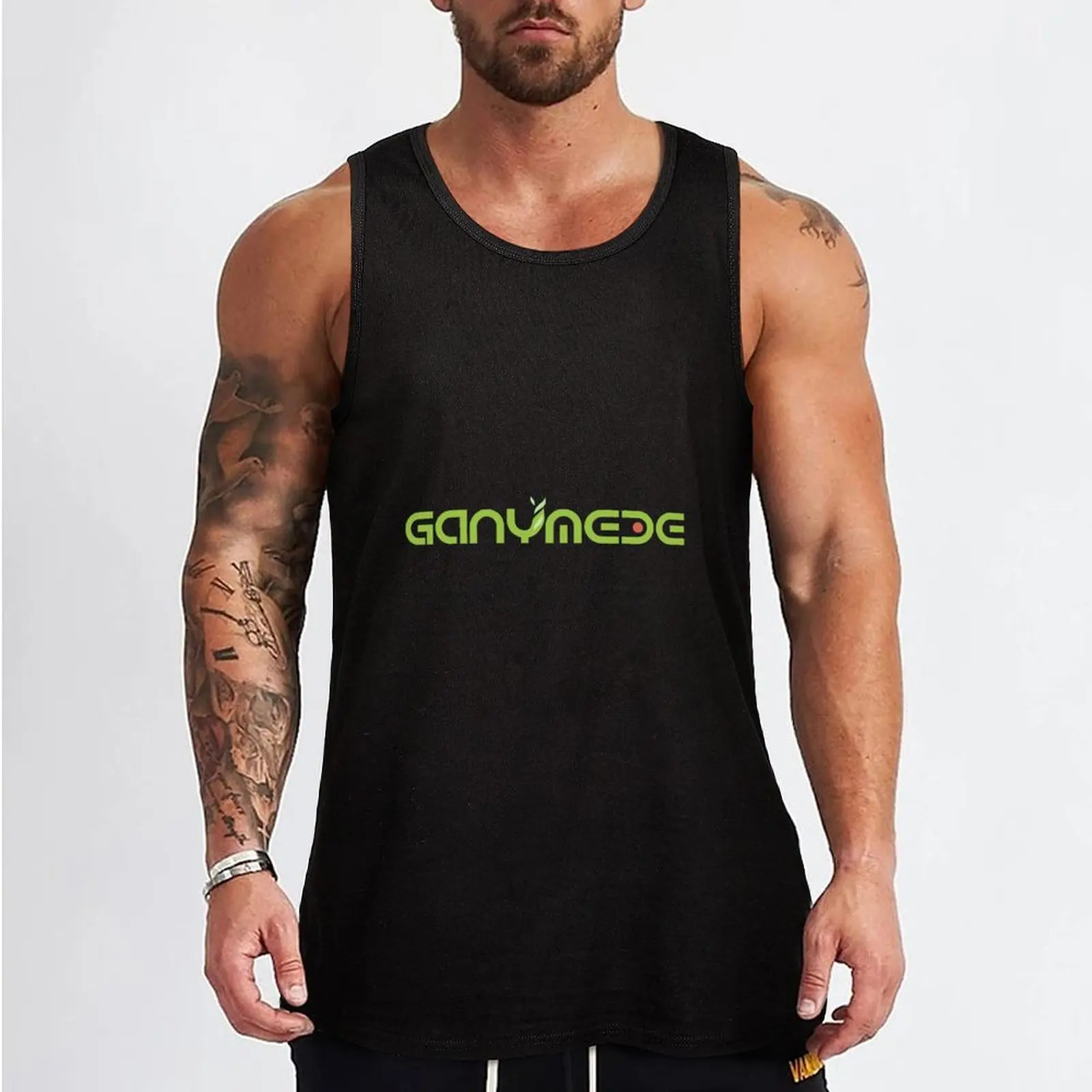 Ganymede The Expanse Logo Tank Top Мужская спортивная футболка Футболка мужская одежда