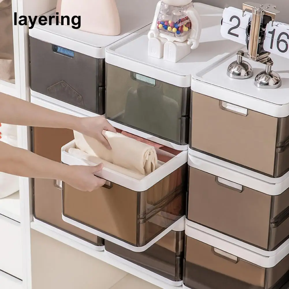 

Отличная коробка для хранения одежды, прозрачная Штабелируемая коробка для хранения одежды