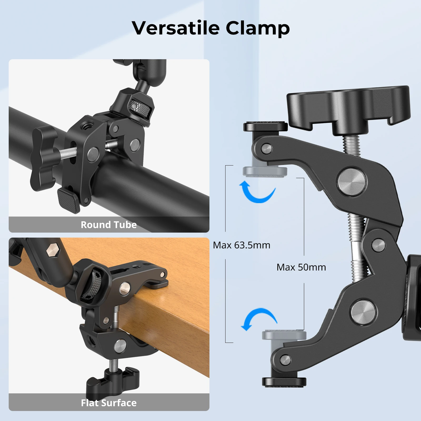 Фото SmallRig Magic Arm с комплектом крабовых зажимов, регулируемым креплением для настольного штатива, стрелой, для смартфонов, веб-камер, экшн-камер 4766 №5