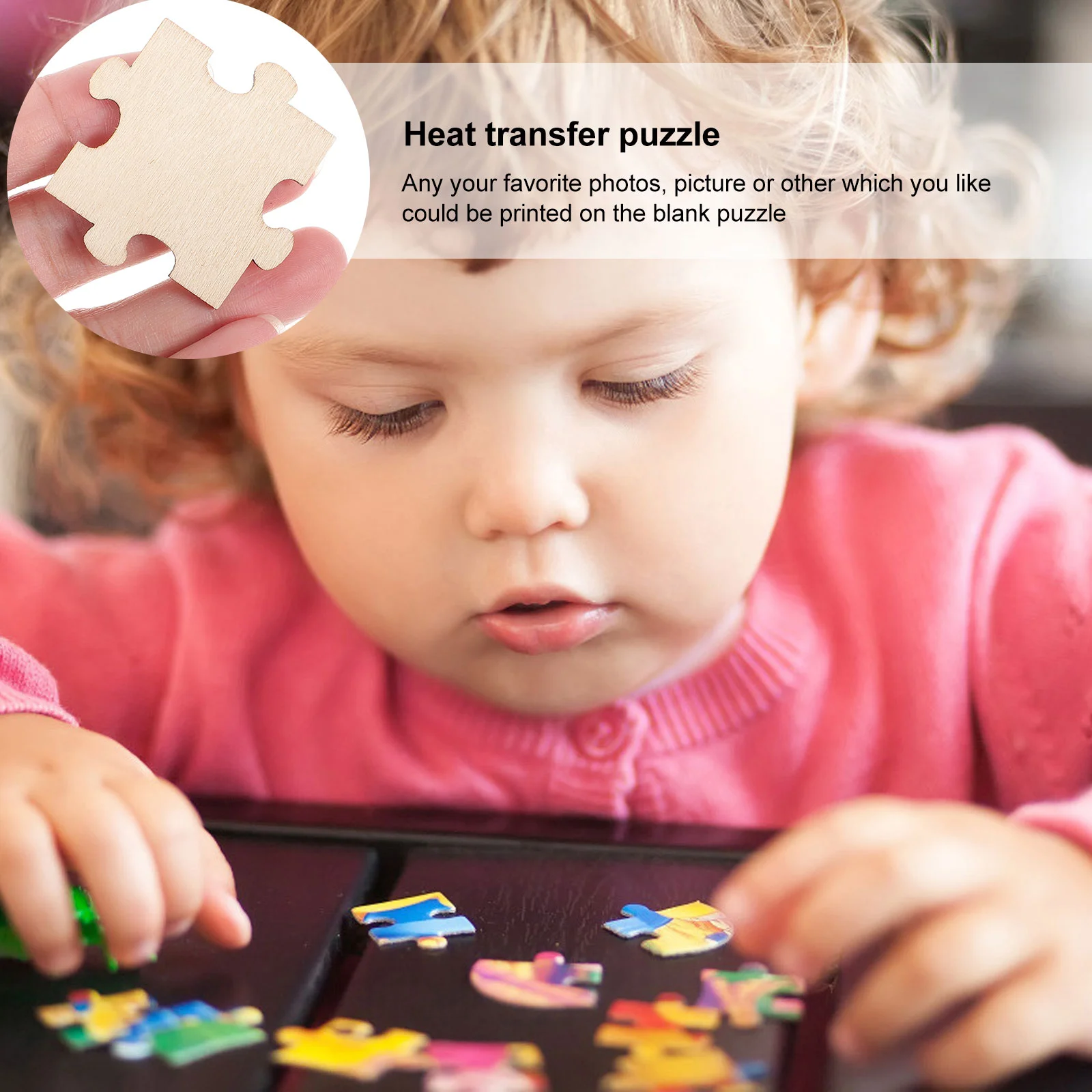 100 шт. DIY строительные блоки головоломки деревянные поделки пустые пазлы детские