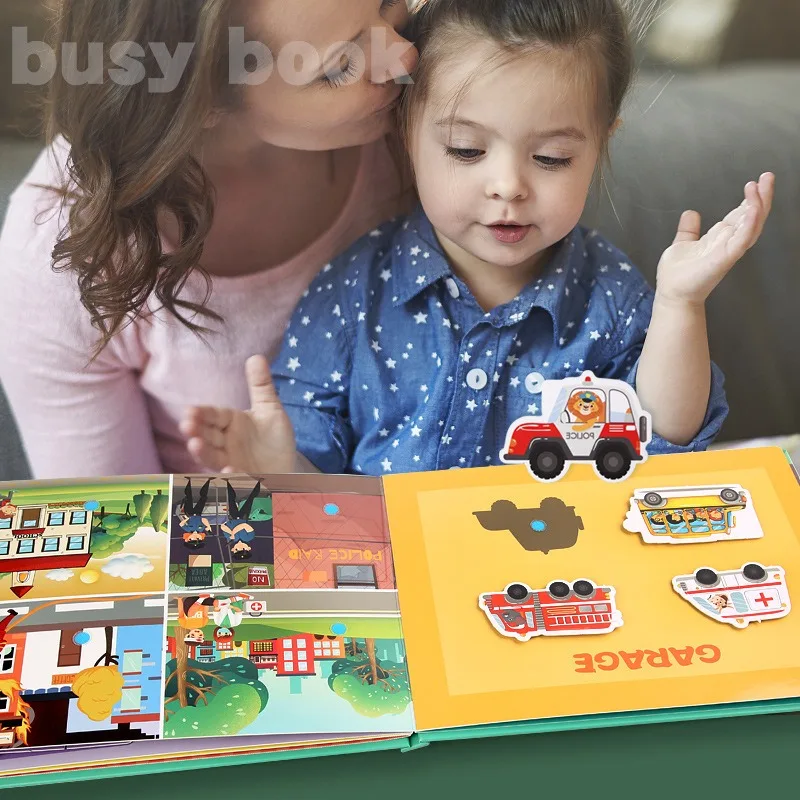 

Книга-пазл Монтессори для детей 2-3 лет