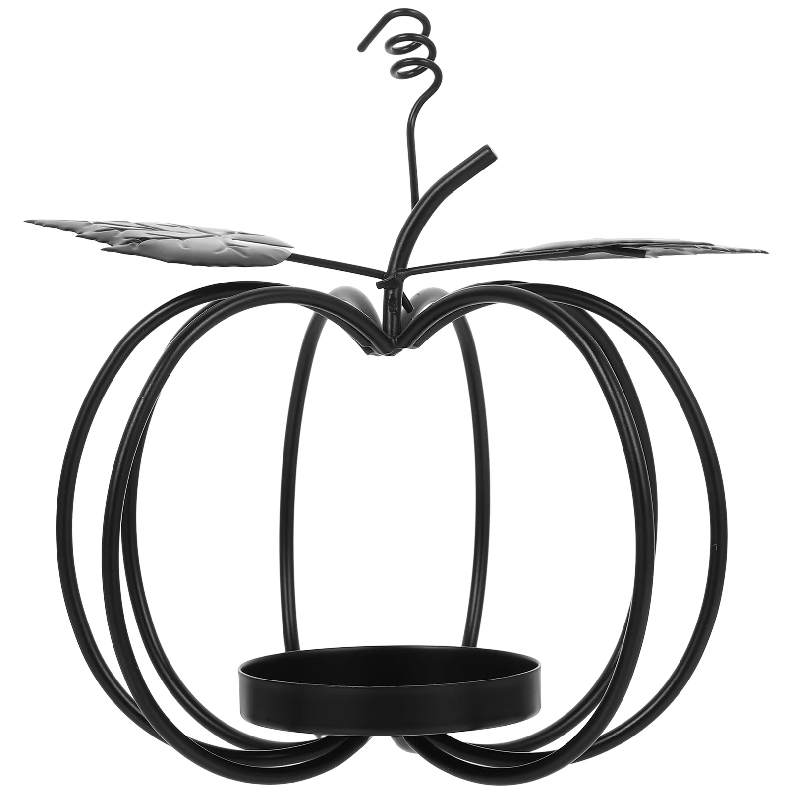 

Hollow Pumpkin Stand Decorative Iron Holder Desktop Candlestick Decoration