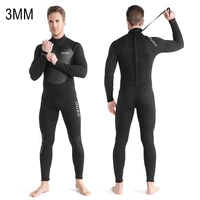 3mm scuba keep warm diving suit for men neoprene underwater hunting surfing back zipper spearfishing wetsuit swimming clothes