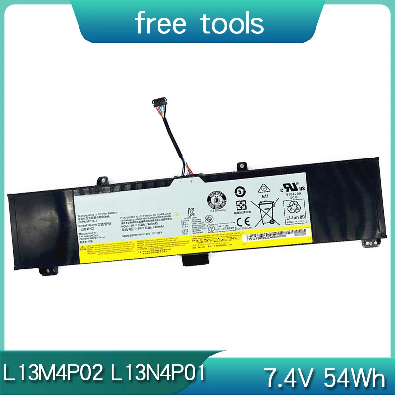 НОВЫЙ L13M4P02 L13N4P01 7 4 В 54 Втч аккумулятор для ноутбука Lenovo Erazer Y50-70 Y50P-70 Y70-70 121500250 121500251