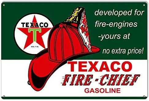 Ретро Винтаж Разработанный для двигателей Texaco Fire Chief Моторное масло