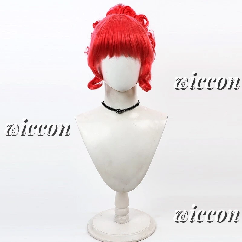 Фильм Мисс Аргентина Мертвый приемник Косплей Парик Красные устойчивые