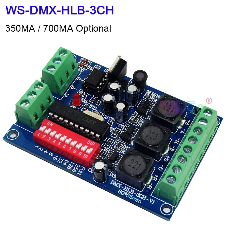 Декодер DMX512 5 В-36 В 3/4 мА/мА * 3 канала/4 канала DMX RGB RGBW