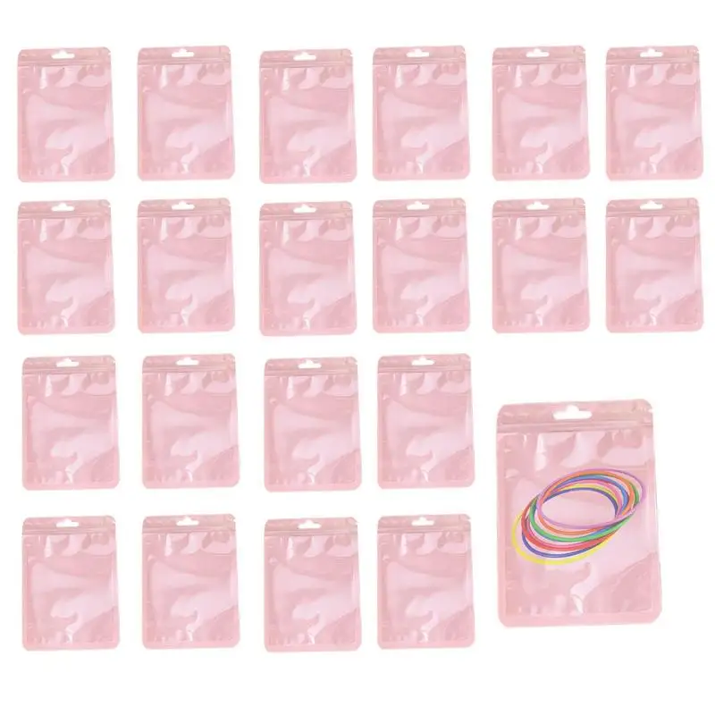 

Sealable Treat Bags Resealable Clear Packaging Bags For Small Business 20pcs Resealable Mylar Bags Lipgloss Jewelry Eyelash