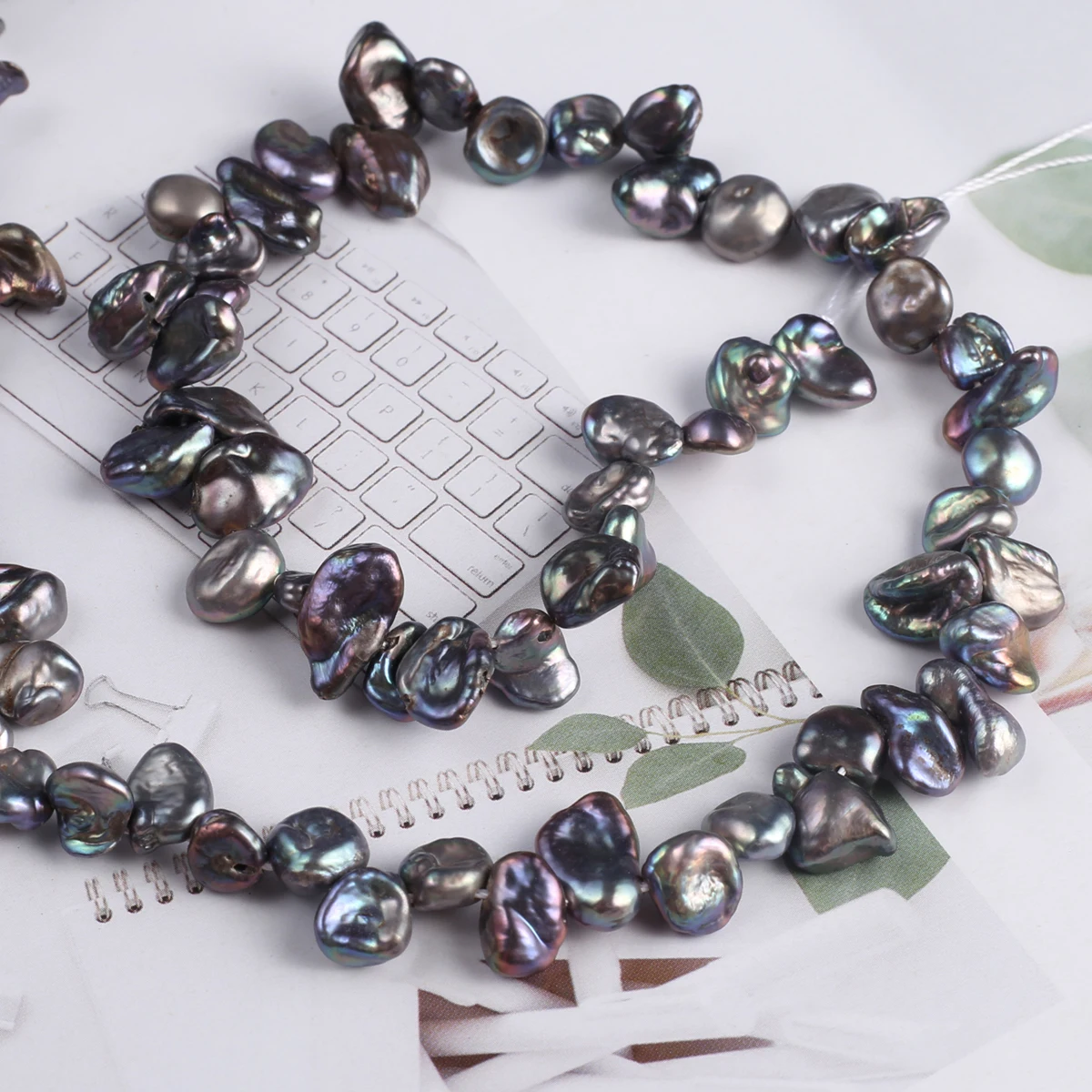 Natural Black Baroque Pearl Beads Irregular Loose Hole Bead for Jewelry Making Diy Women Necklace Bracelet Gifts