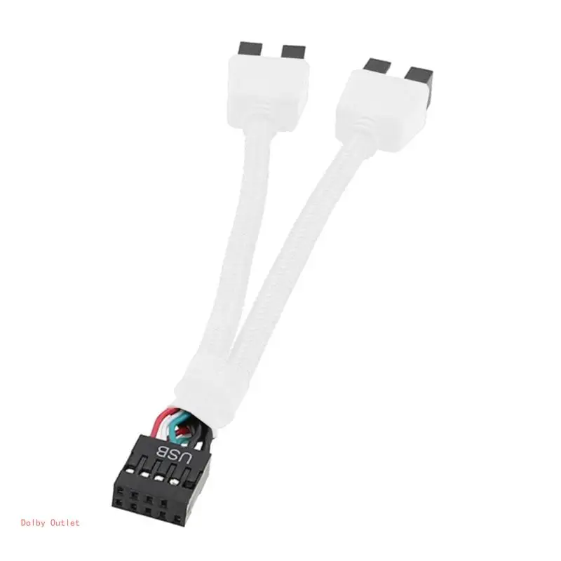 

Экранированный кабель USB 2.0 с 9-контактным разъемом на двойной 9-контактный для повышения стабильности сигнала, длина 15 см