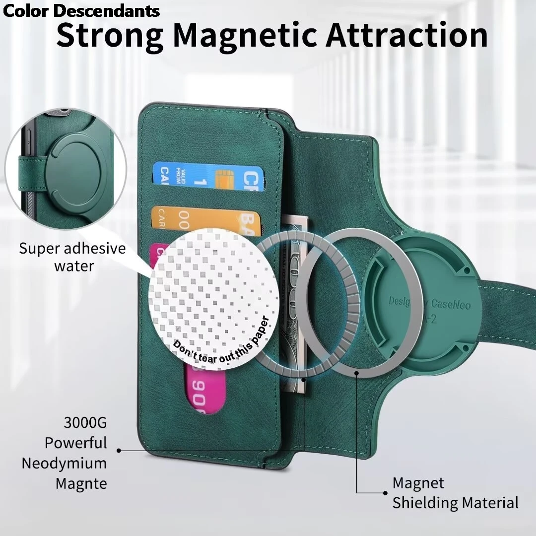 Кожаный чехол-бумажник 2 в 1 стиле ретро для Samsung Galaxy A25 M14 A14 A04e A04S A13 A04 M32 M33 M53