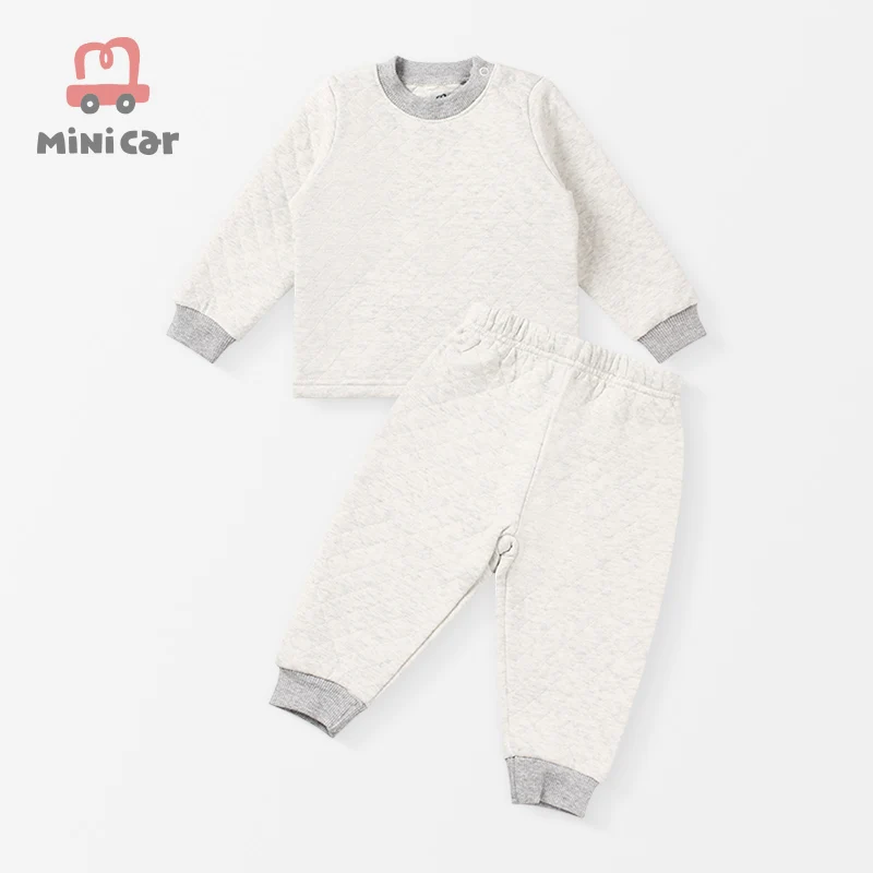 Комплект весенней хлопковой одежды для новорожденных девочек и мальчиков