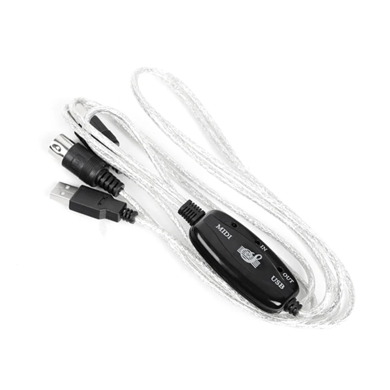 Кабель-адаптер MIDI-USB (входвыход) для электронных клавишных инструментов, 5-контактный, для передачи музыки на ПК, аксессуар для музыкальных инструментов (art.: 3920cffd2aea7) - 3920cffd2aea7