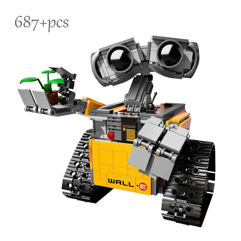 

Disney WALL E The Robot Building Blocks Idea Technic Figures Model Compatible Lepining DIY Educational Toys For Children 687Pcs