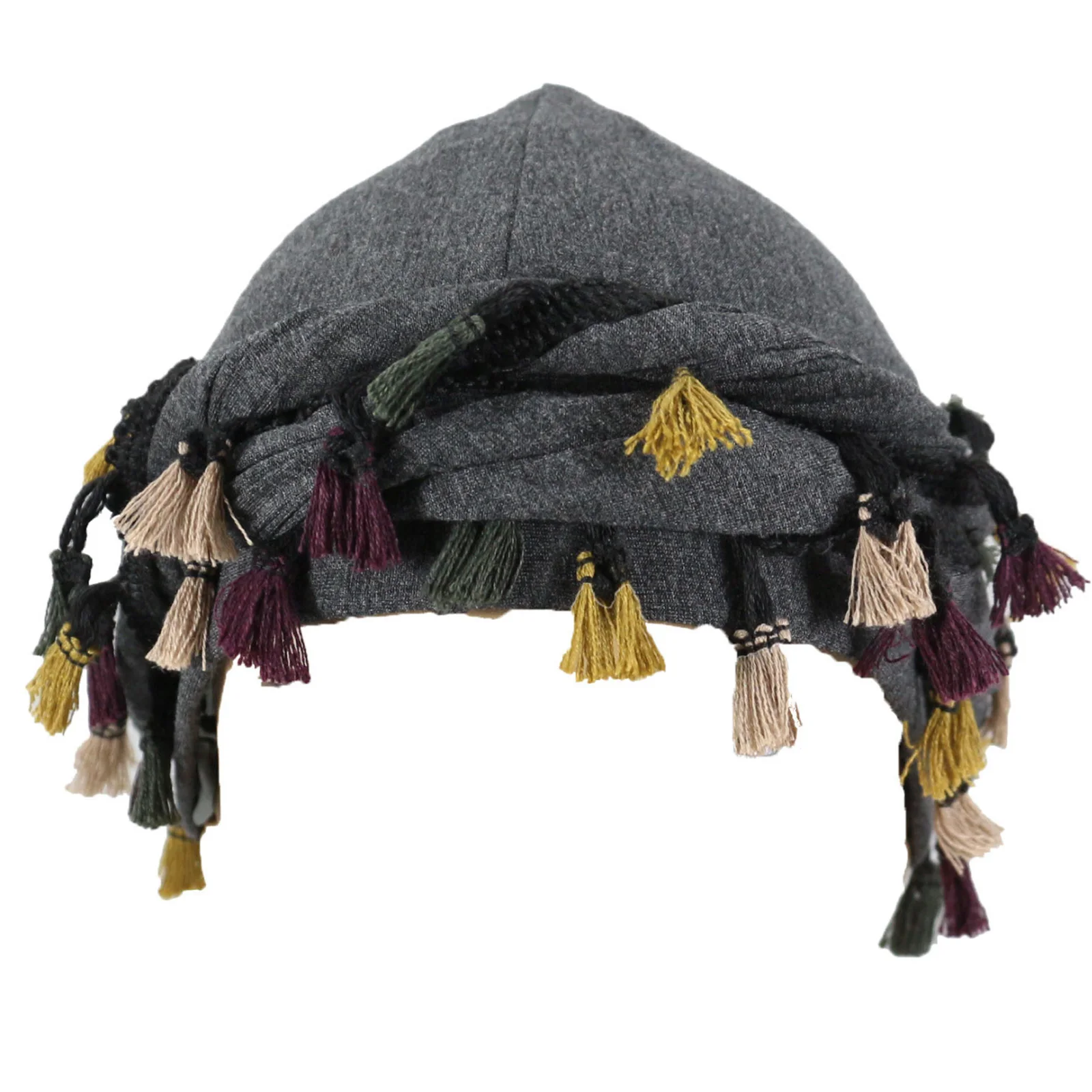 Впитывающая пот бандана Durag для бега и верховой езды. Витой хвост с бахромой