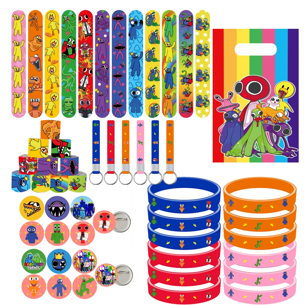 Радужные сувениры для вечеринок с друзьями браслеты наклейки украшения дня