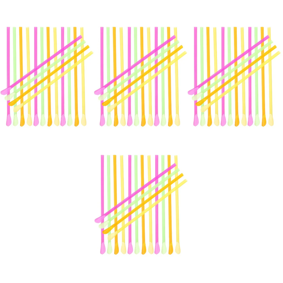

1600 шт., одноразовые пластиковые соломинки для ложки