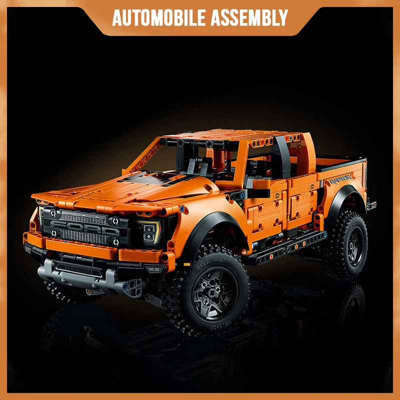 

Moc 42126 Ford Raptors F-150 Pickup Truck Racing Car Technical Building Block Model Vehicle Bricks Toys For Kids Gifts 1379pcs